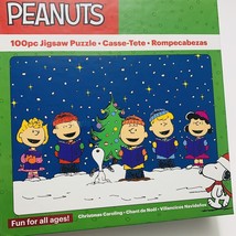 Peanut Snoopy Jigsaw Puzzle Charlie Brown Christmas Caroling 100 Piece 1... - $12.30