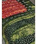 Women&#39;s Pure Kanjivaram Soft Silk Saree,Hathi Mor Kanjiwarm Pretty - $80.00