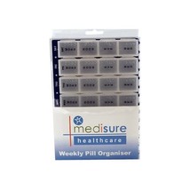 Medisure Large Weekly Pill Organiser 28 Compartments  - $23.00