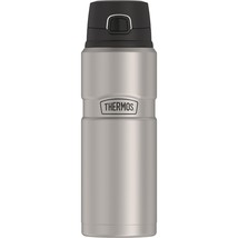 THERMOS Stainless King Vacuum-Insulated Drink Bottle, 24 Ounce, Matte Steel - £39.32 GBP