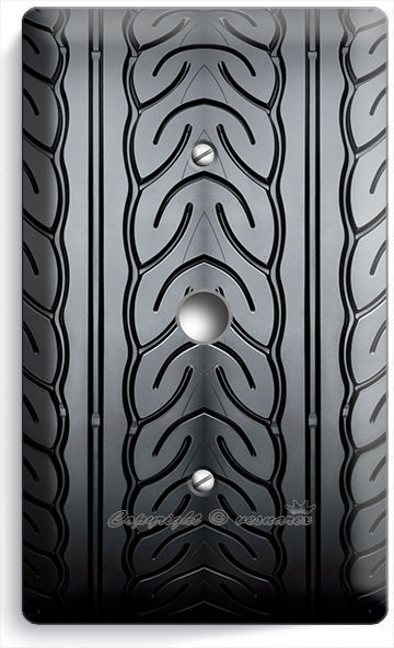 DRAG RACING TRUCK CAR TIRES LIGHT DIMMER CABLE WALL PLATE COVER MAN CAVE GARAGE