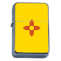 New Mexico Flag Flip Top Oil Lighter Smoking Windproof - £11.80 GBP