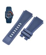 BR 03 Tara 24mm Blue Rubber Watch Strap For Bell Ross - $29.99
