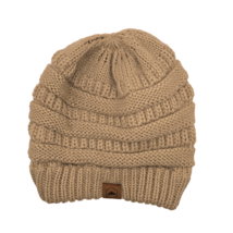 Tough Headwear outfitters Woman&#39;s Knitted Beige cable knit Soft Winter B... - $10.64