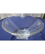 WATERFORD Solid Crystal 12&quot; Footed  Bowl Art Deco Metropolitan Signed - £235.90 GBP