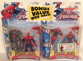 Marvel Ultimate SpiderMan Web Wingsuit + Crossbow Chaos Power Webs Figure 2-Pack - £10.37 GBP