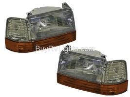 National Surf Side 1998 1999  Pair Set Headlights Signal Side Lights 6 Pc Rv - $100.98