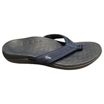 Orthaheel Flip Flop Sandals Womens Navy Solid Nylon Straps Rubber Sole S... - £17.76 GBP