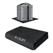 Outdoor Storage Shed Mat Waterproof 6 x 8.2 ft Gray Washable Garden Floo... - $49.45