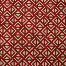 RICHLOOM MILESTONE APPLE RED MODERN GEOMETRIC GATE COTTON FABRIC BY YARD... - £7.66 GBP