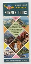 Union Pacific Railroad Western Summer Tours Brochure 1964 - $17.82