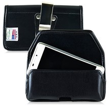 Turtleback Belt Case Made for BLU Vivo Air Black Holster Leather Pouch with Heav - £29.56 GBP