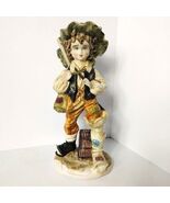 Vintage Capodimonte Porcelain Peasant Boy 14 Inch Made in Italy - $49.89