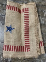 4th Of July Burlap Table Runner 14x72” - $32.55