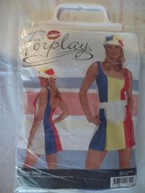Groovy Chick Outfit/Costume - 3 piece set:Minidress,Apron&amp;Hat- Women&#39;s S... - $19.99