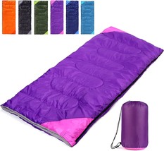 Uniqwamer Camping Sleeping Bag For Adults, Boys And Girls, Cold, And Out... - $39.98