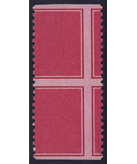 TD97 Scarce Carmine Test / Dummy Error Imperf Horiz. &amp; Misperf Pair Mint LH - $410.29 CAD