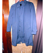   London Fog Navy Blue Trench Coat 