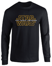 New Star Wars The Force Awakens Logo Long Sleeve T-Shirt All Sizes Episode VII  - £18.16 GBP