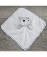 Wonder Nation Gray Cream Bear Lovey with Satin Trim - 10.5&quot; x 10.5&quot; - £7.69 GBP