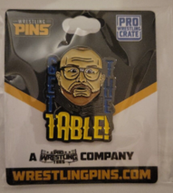 Bubba Ray Dudley &quot;Get the Table!&quot; Lapel Pin Pro Wrestling Crate WWE AEW ... - £10.27 GBP