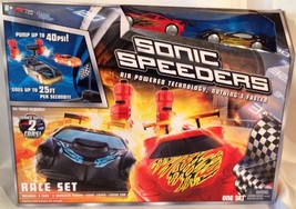 Sonic Speeders Race Car Set - Air Powered Technology - No Track Needed  ... - $24.94