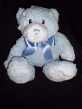 12&quot; First Impressions Plush Blue Teddy Bear Lovey Toy Stuffed Animal - £8.55 GBP