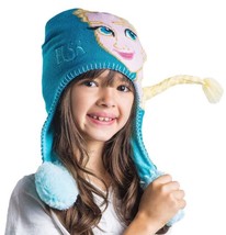 Disney Frozen Elsa Girls Flipeez Action Hat New Squeeze Tassel, Braid Flips Up - £14.34 GBP