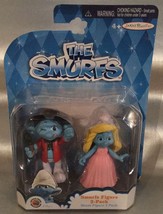 The Smurfs Movie 2 Pack Painter And Smurfette Articulated 2 3/4&quot; Figures New - £16.71 GBP