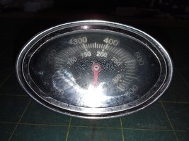 20VV84 Thermometer From Bbq Grill, Tests Ok, 3&quot; X 2&quot; Dial, 1-1/2&quot; Oc Mounts, Gc - £5.27 GBP