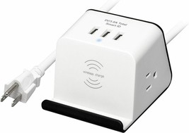 Rosewill - RHSP-19002 - Wireless Charging Station Surge Protector - White - £19.71 GBP