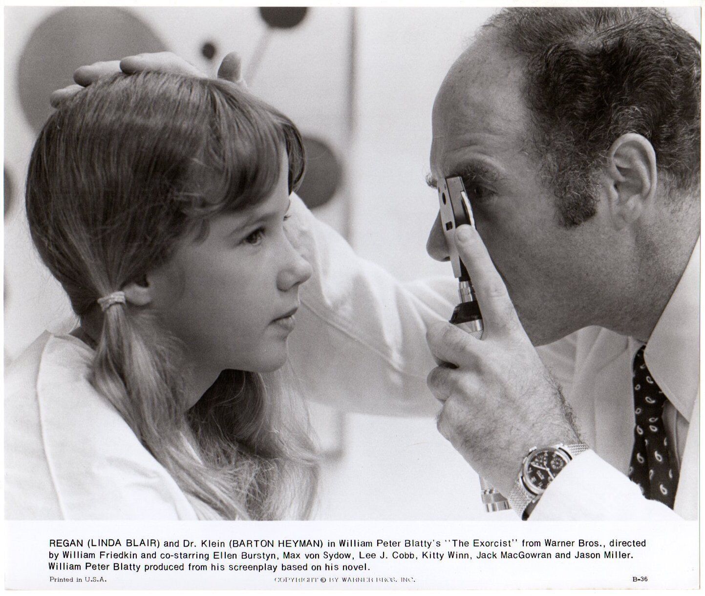 *William Friedkin&#39;s THE EXORCIST (1973) Regan (Linda Blair) Examined By ... - $25.00