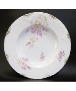 Vintage Celebrate Cluny Germany Purple Pink Flowers Serving Low Soup Bowl - £18.68 GBP