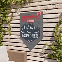 Outdoor Explorer Pennant Banner, Forest Nature Born to Climb Adventure H... - £37.86 GBP+