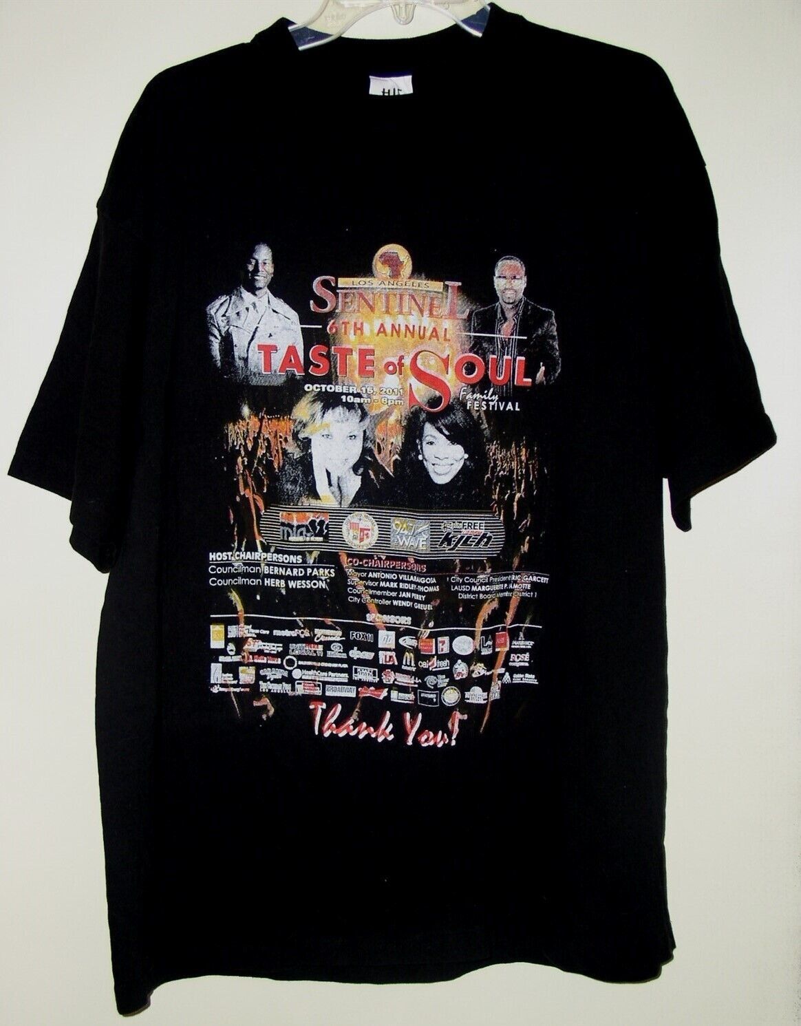 Primary image for Taste Of Soul Concert T Shirt 2011 Los Angeles Deniece Williams Al B. Sure XX-LG
