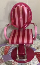 Doll Hair Salon Styling Chair For 18&quot; Baby Doll Pink/Purple Pumps Up And... - $179.87 MXN