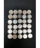 Lot of 30 Roosevelt Dimes 90% Silver US Coins - Pre 1965 - $1,681.19 MXN