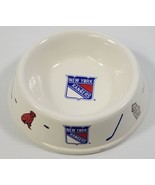 N) NHL New York Rangers Hockey Madison Square Garden Porcelain Dog Pet Bowl - £15.81 GBP