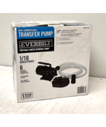 Everbilt Transfer Pump 1/10 HP Non-Submersible Self-Priming Clear 6 Gal.... - $42.47