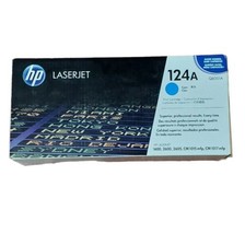 Genuine HP 124A Q6001A Cyan LaserJet Print Ink Cartridge Toner•BRAND-NEW... - £40.40 GBP