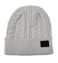 Champion broadcast cuff beanie in White Grey - size One Size - £17.02 GBP