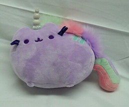 Gund Soft Purple Unicorn Pusheen Cat W/ Sound 8&quot; Plush Stuffed Animal Toy - £15.48 GBP