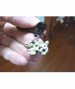 (an-dra-5) Chinese winged Dragon WHITE BLACK carving Pendant NECKLACE ge... - $10.56 CAD