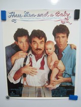 Three Men And A Baby Tom Selleck Ted Danson Original Vintage Video Movie Poster - £14.10 GBP
