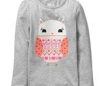 NWT Crazy 8 Sparkle Owl Girls Long Sleeve Shirt Size 3T - £6.37 GBP