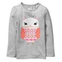 NWT Crazy 8 Sparkle Owl Girls Long Sleeve Shirt Size 3T - $7.99