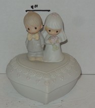 1981 Precious Moments Enesco The Lord Bless You And Keep You #E-7167 HTF Wedding - £36.31 GBP