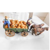 Dept 56 Handpainted Harvest Pumpkin Wagon Heritage Village Collection - $25.73