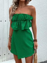 Perfee Ruffled Tube Romper - $29.99