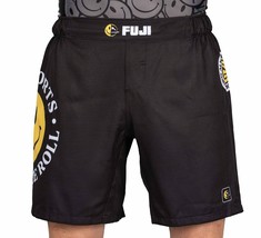 Fuji MMA BJJ Mens No Gi Happy Grappling Competition Fight Shorts - Black - £39.61 GBP